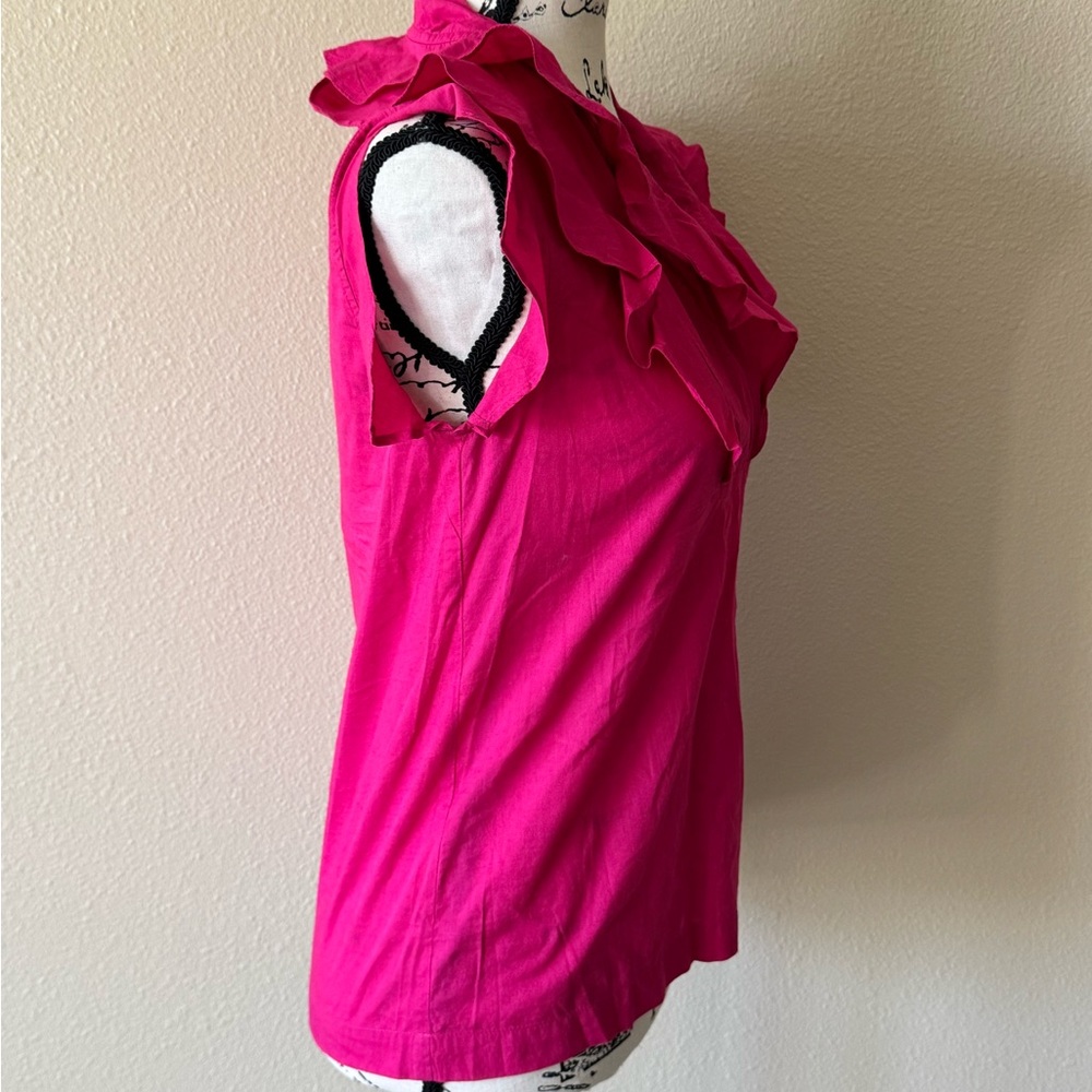 Women's Pink Ruffle Top - Picture 2 of 6